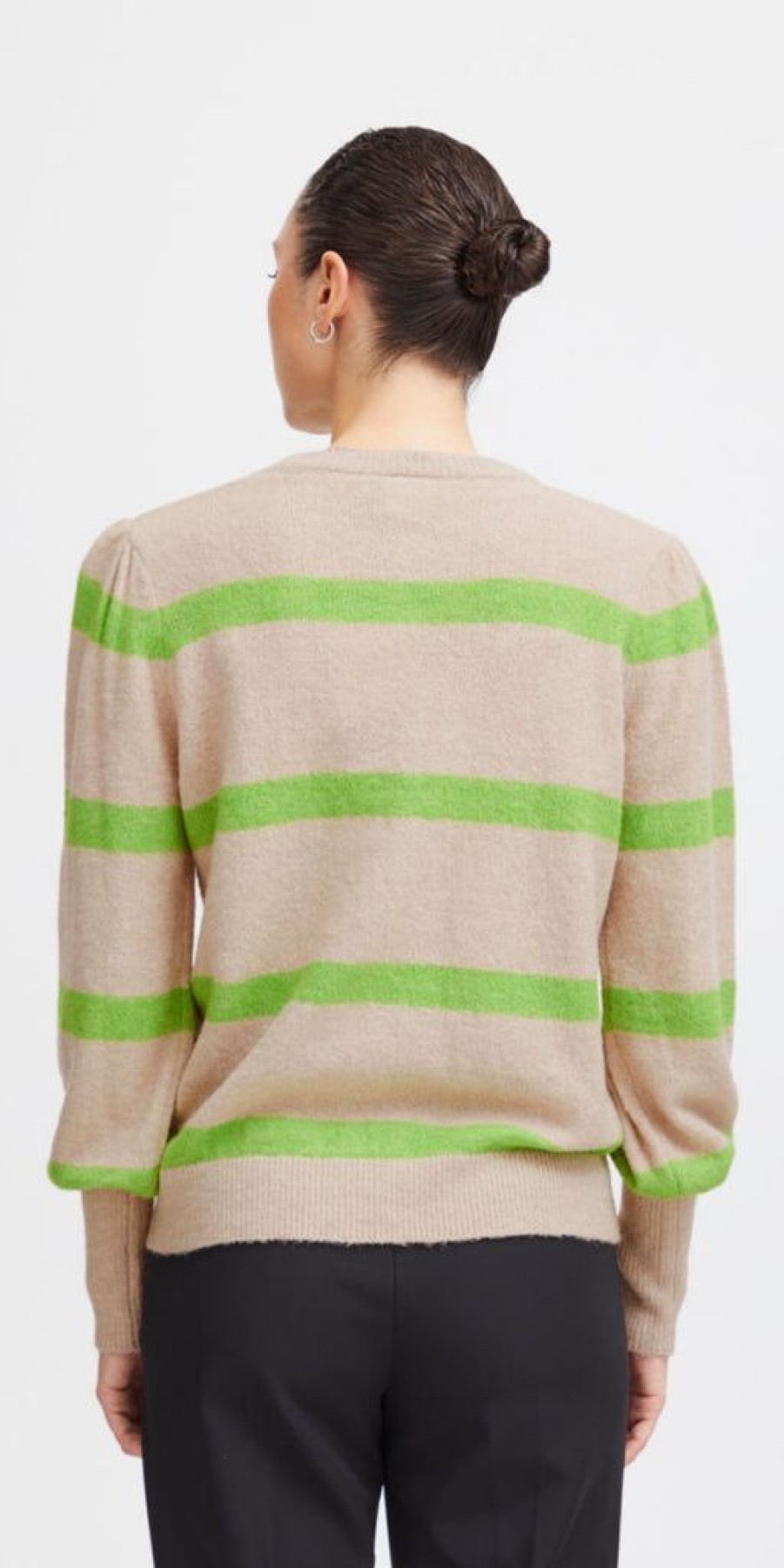 Women The Secret Closet Knitwear | Ichi Dusty Knit In Parrot Green