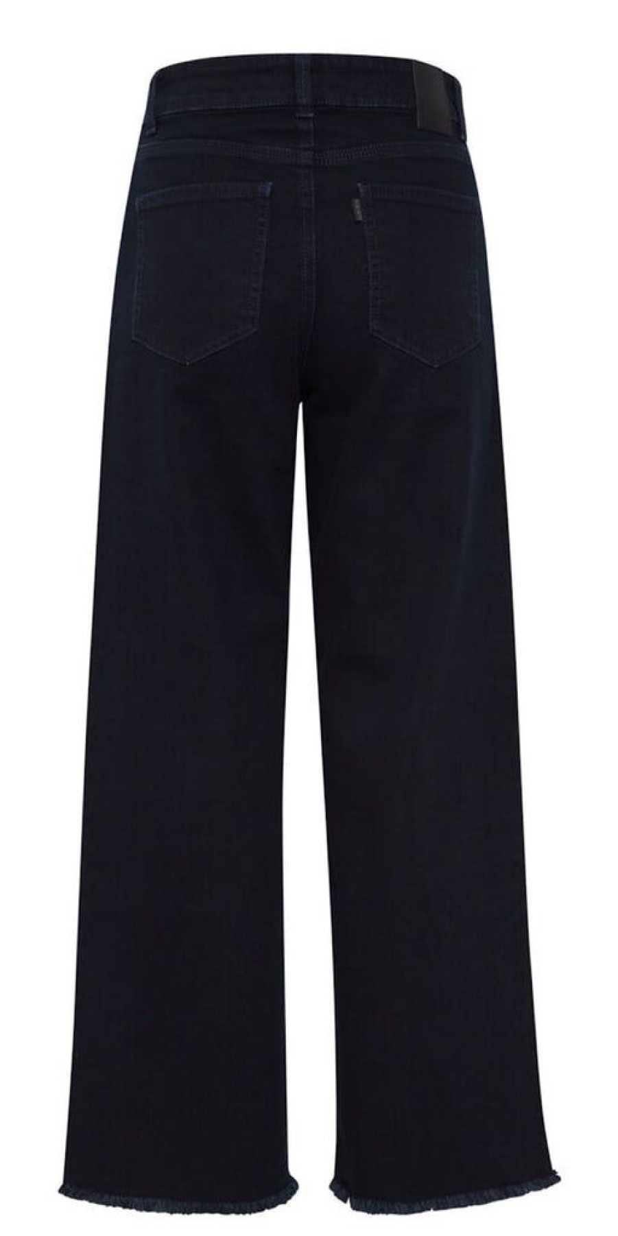 Women The Secret Closet Trousers | Pulz Emma Straight Cropped Jeans In Dark Blue