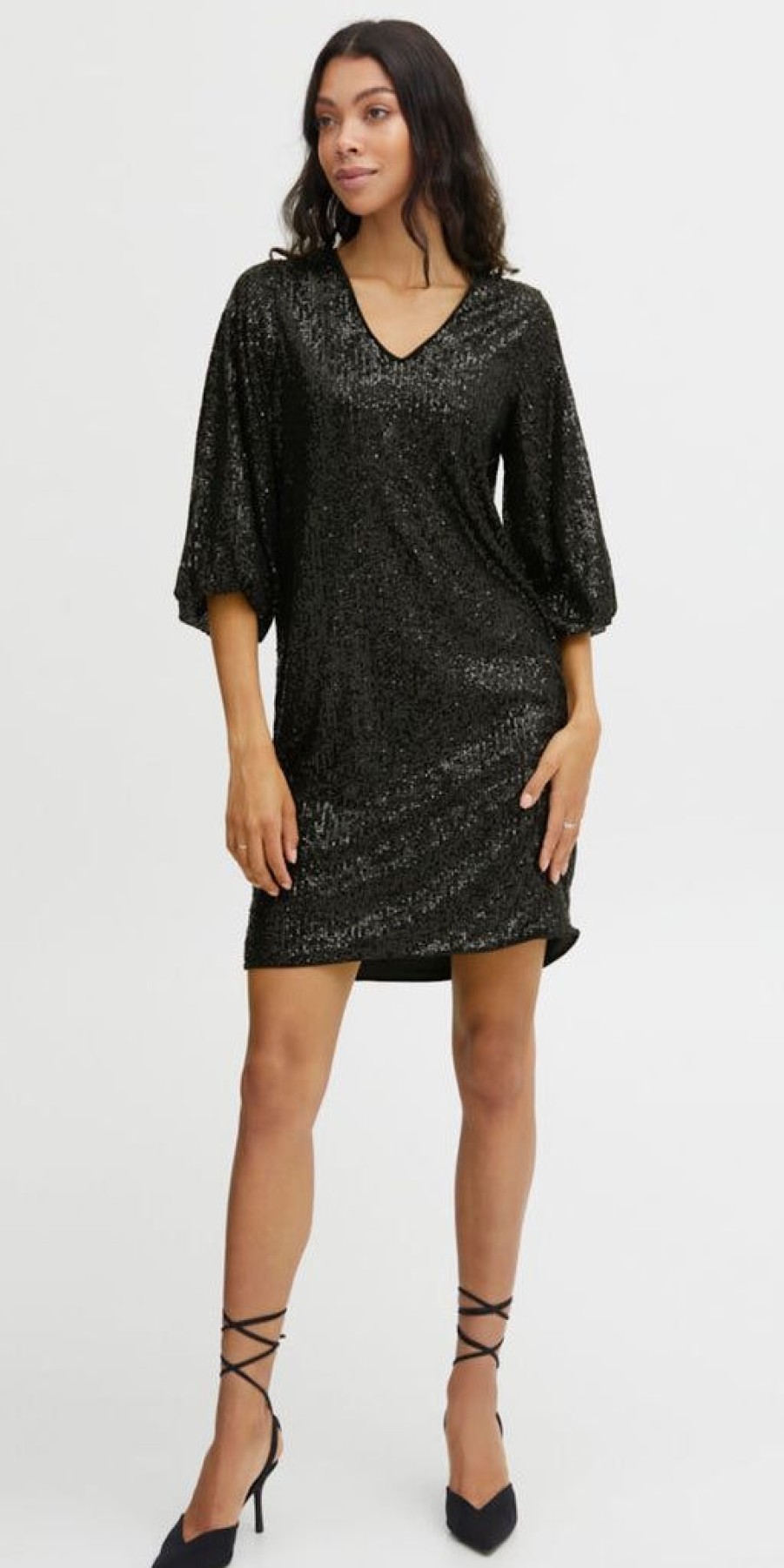 Women The Secret Closet Dresses | B Young Solia V Sequin Dress In Black