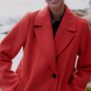 Women The Secret Closet | B Young Cilia Coat In Aurora Red