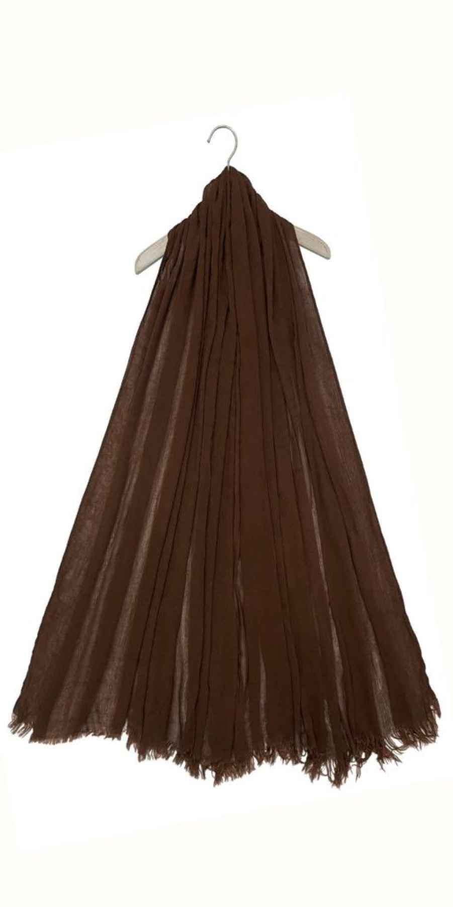 Women The Secret Closet | Plain Lightweight Luxe Scarf In Chocolate