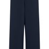 Women The Secret Closet Trousers | Ichi Kate Long Wide Leg Trousers In Total Eclipse