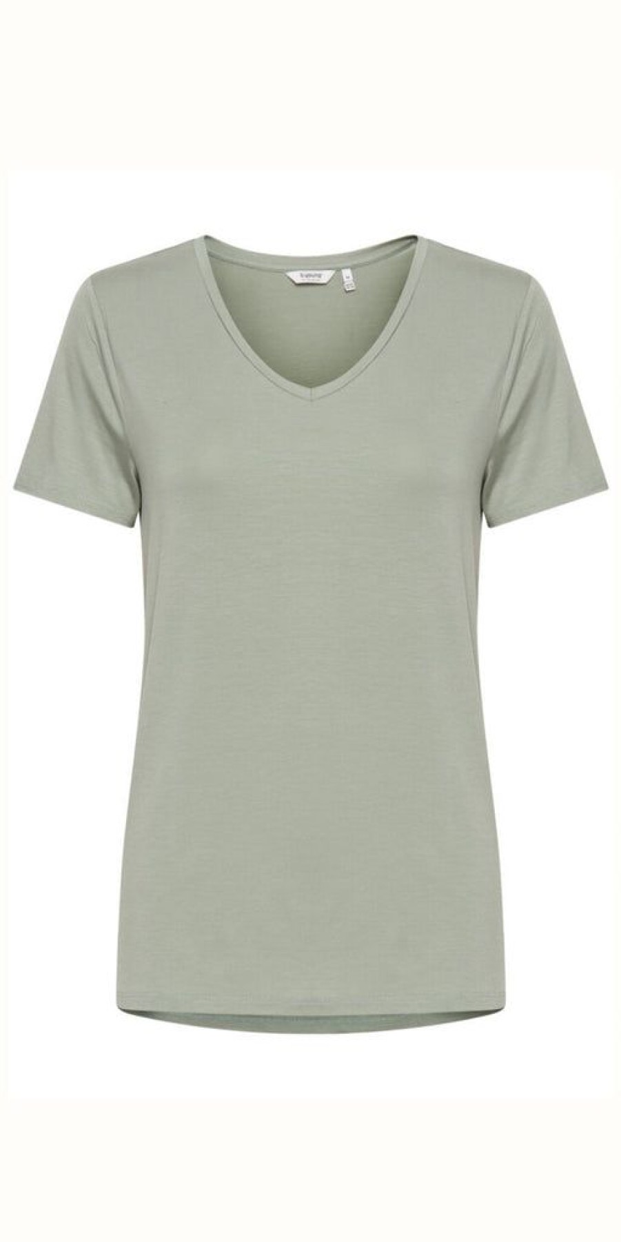 Women The Secret Closet Tops | B Young Rexima V Neck T Shirt In Aloe