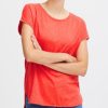 Women The Secret Closet | Ichi Rebel T Shirt In Hot Coral