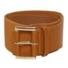 Women The Secret Closet | Ichi Frini Stretch Belt In Cognac