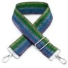 Women The Secret Closet | Bag Strap In Metallic Stripes Blue & Green