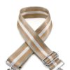 Women The Secret Closet Bags | Bag Strap In Metallic Stripe Beige