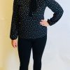 Women The Secret Closet Tops | Explosion Stars & Lace Blouse