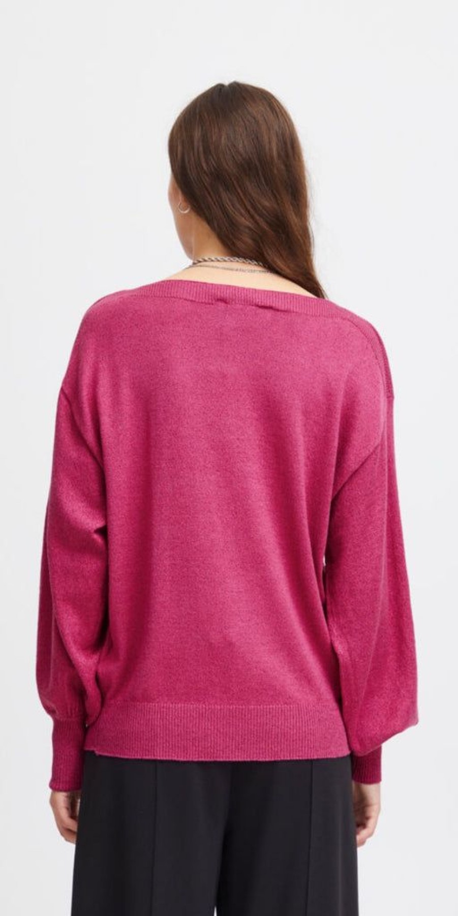 Women The Secret Closet | Ichi Mopaz Knit In Festival Fuschia