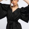 Women The Secret Closet Tops | Smf Kimono Blouse In Black