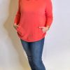 Women The Secret Closet Tops | Scoopy Button Side Knit