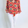 Women The Secret Closet Tops | Smf Ikat Print Blouse