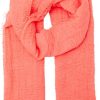 Women The Secret Closet Scarves | Ichi Chilia Scarf In Hot Coral