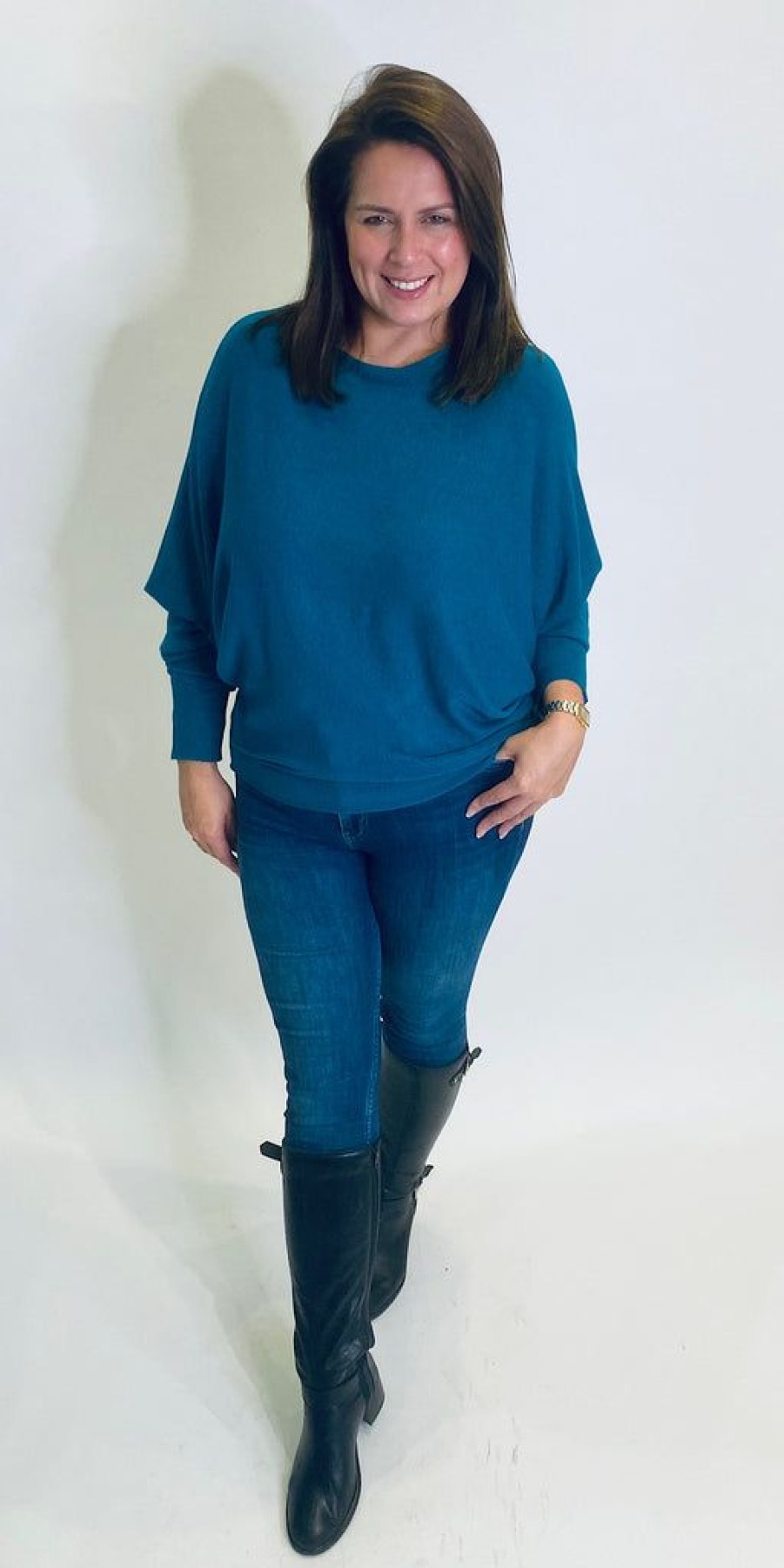 Women The Secret Closet One Left Knits | Plain Batwing Knit