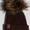 Women The Secret Closet Hats | Luxy Harley Faux Fur Cable Hat In Brown