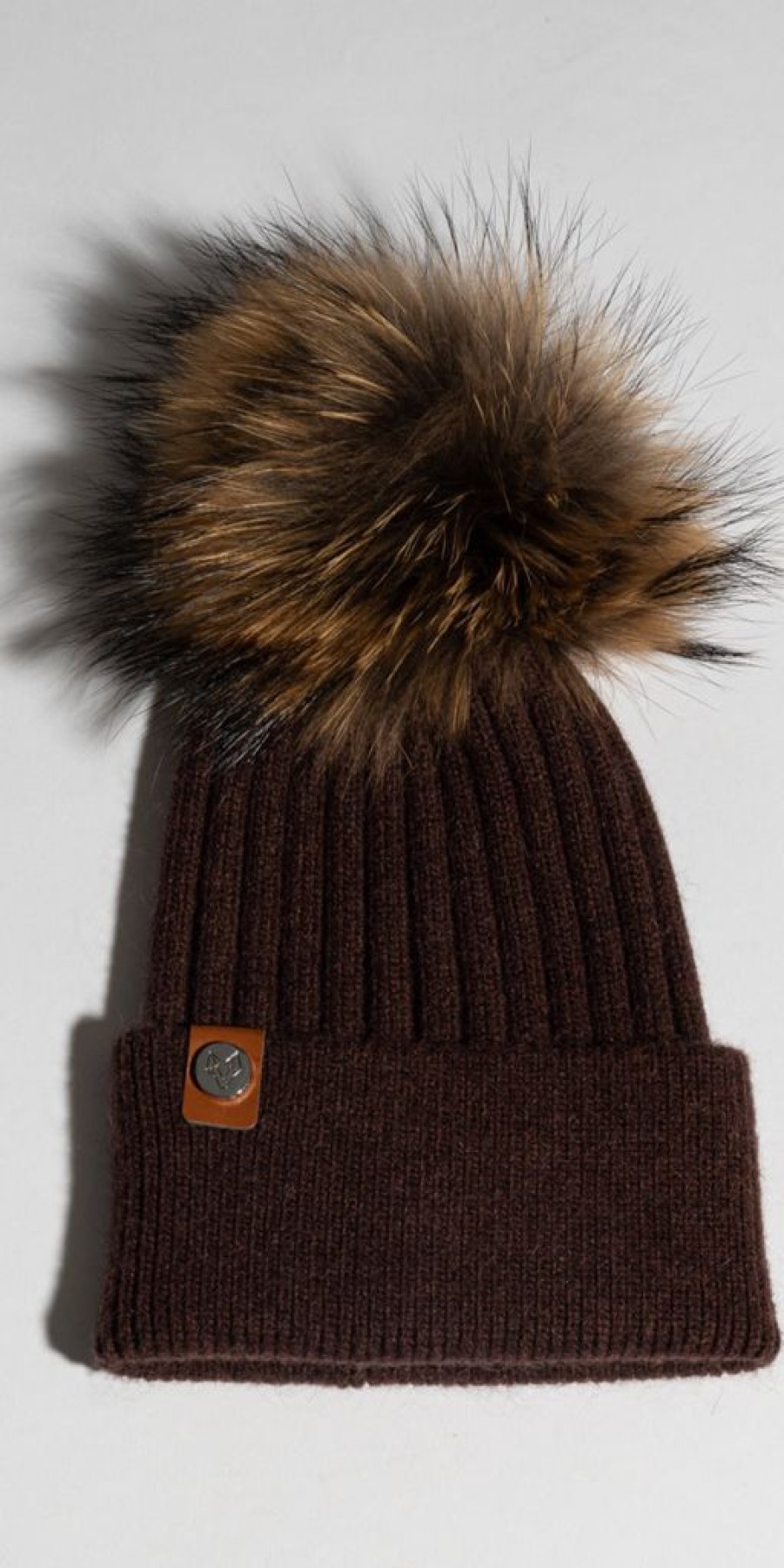 Women The Secret Closet Hats | Luxy Harley Faux Fur Cable Hat In Brown