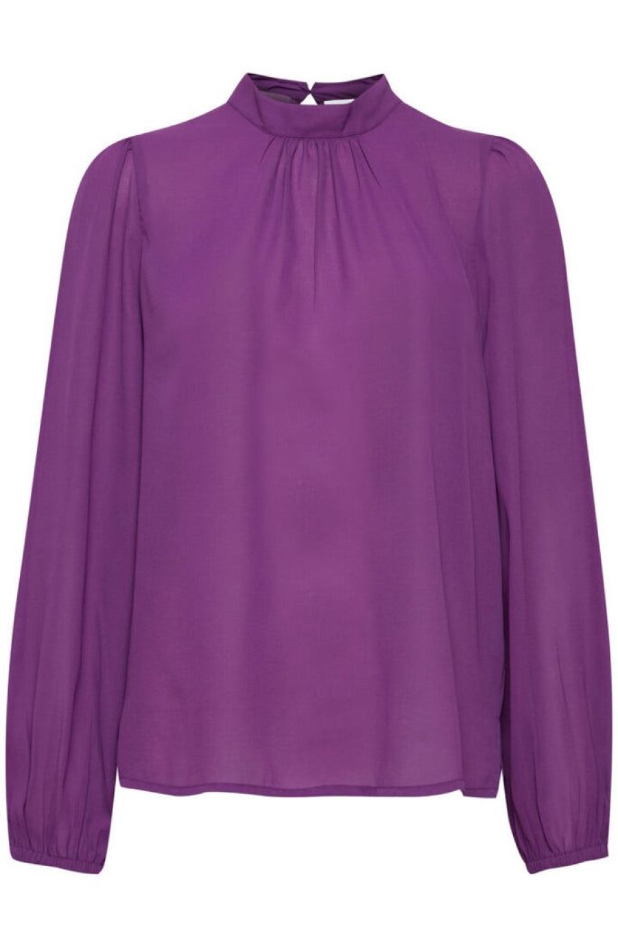 Women The Secret Closet Tops | Ichi Cellani Blouse In Amaranth Purple