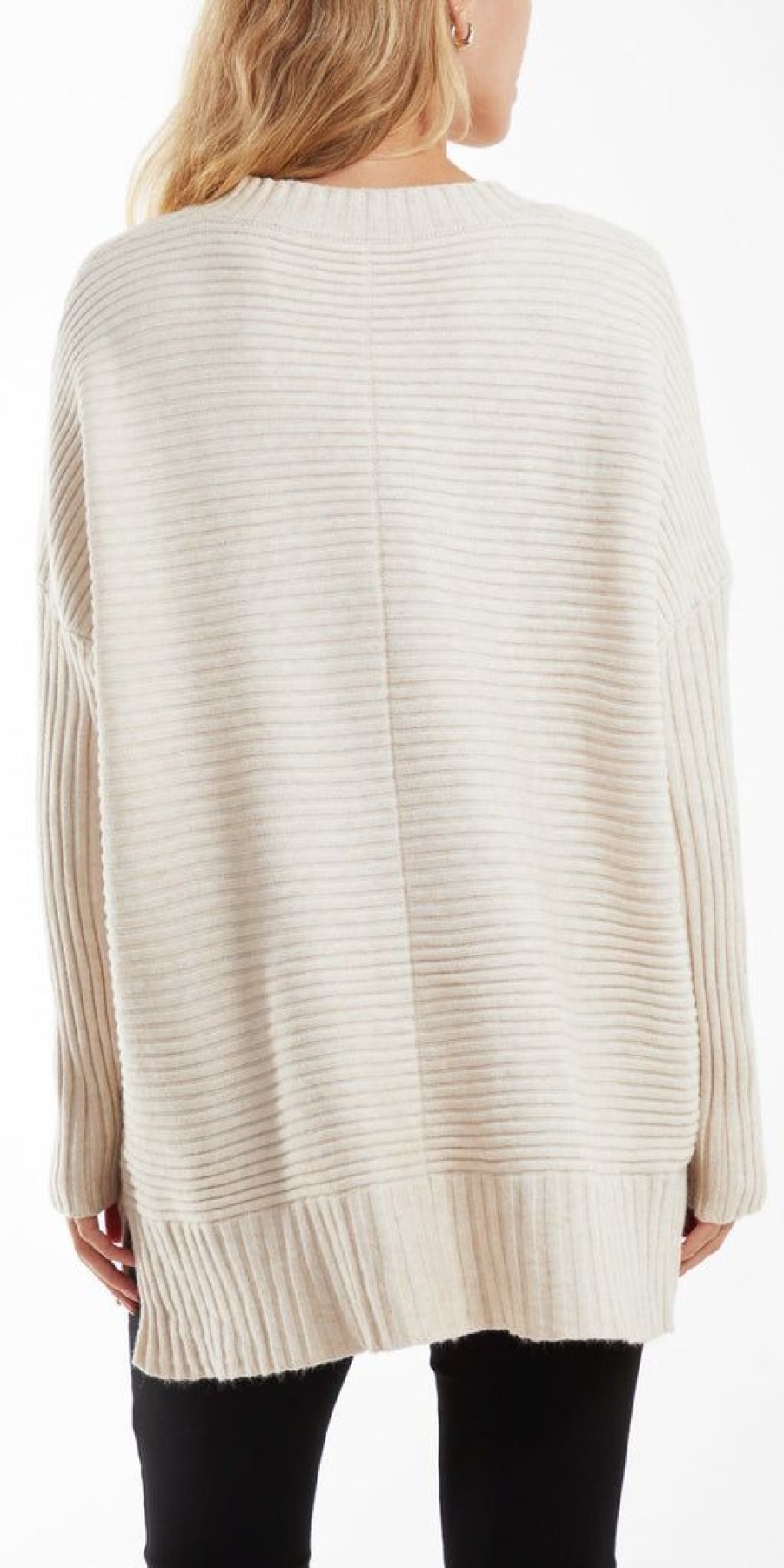 Women The Secret Closet Knitwear | Soft Rib V Neck Knit