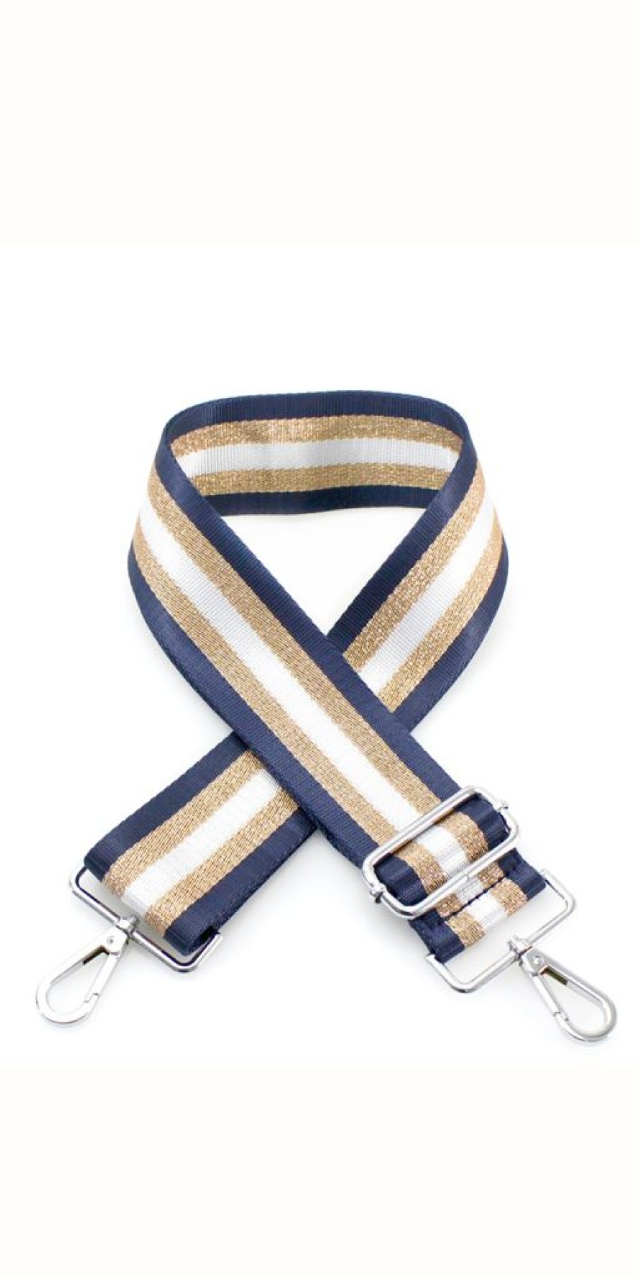 Women The Secret Closet | Bag Strap In Navy & Gold