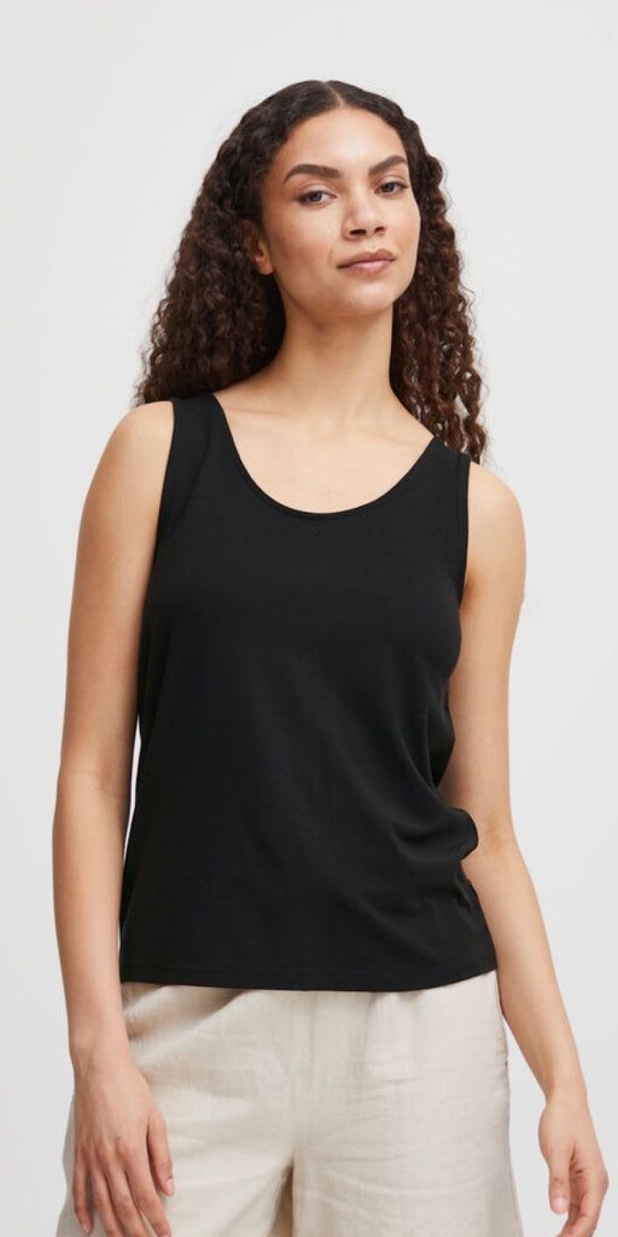 Women The Secret Closet Tops | B Young Rexima Tank Top In Black