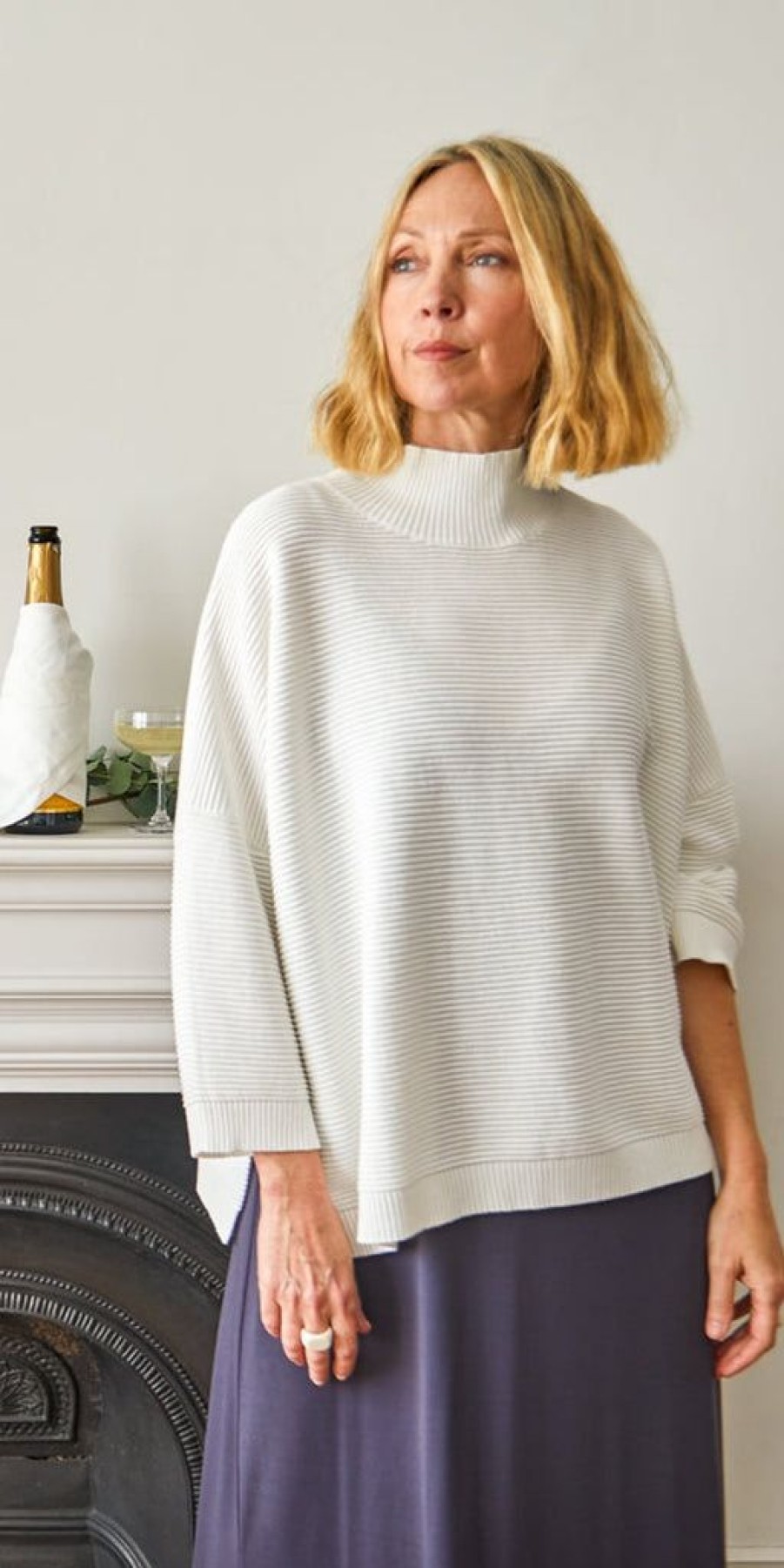 Women The Secret Closet Loungewear | Chalk Vicki Jumper In Ivory