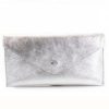 Women The Secret Closet | Leather Metallic Clutch Bag (Various Colours)