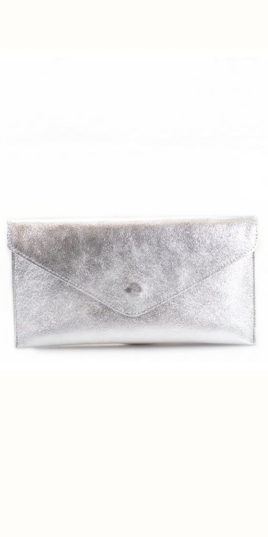 Women The Secret Closet | Leather Metallic Clutch Bag (Various Colours)