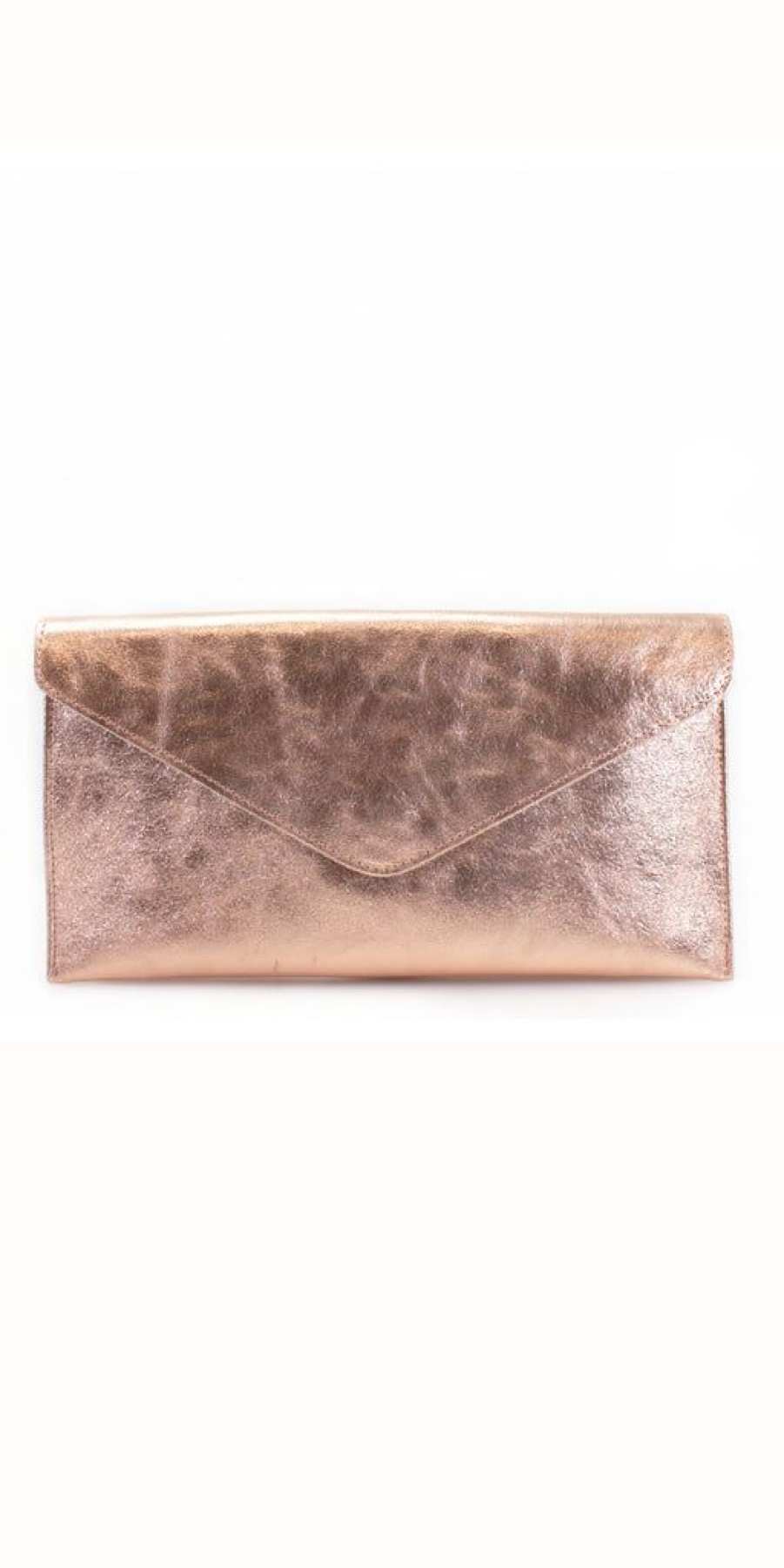 Women The Secret Closet | Leather Metallic Clutch Bag (Various Colours)