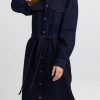 Women The Secret Closet Dresses | Pulz Rosia Denim Dress In Dark Blue