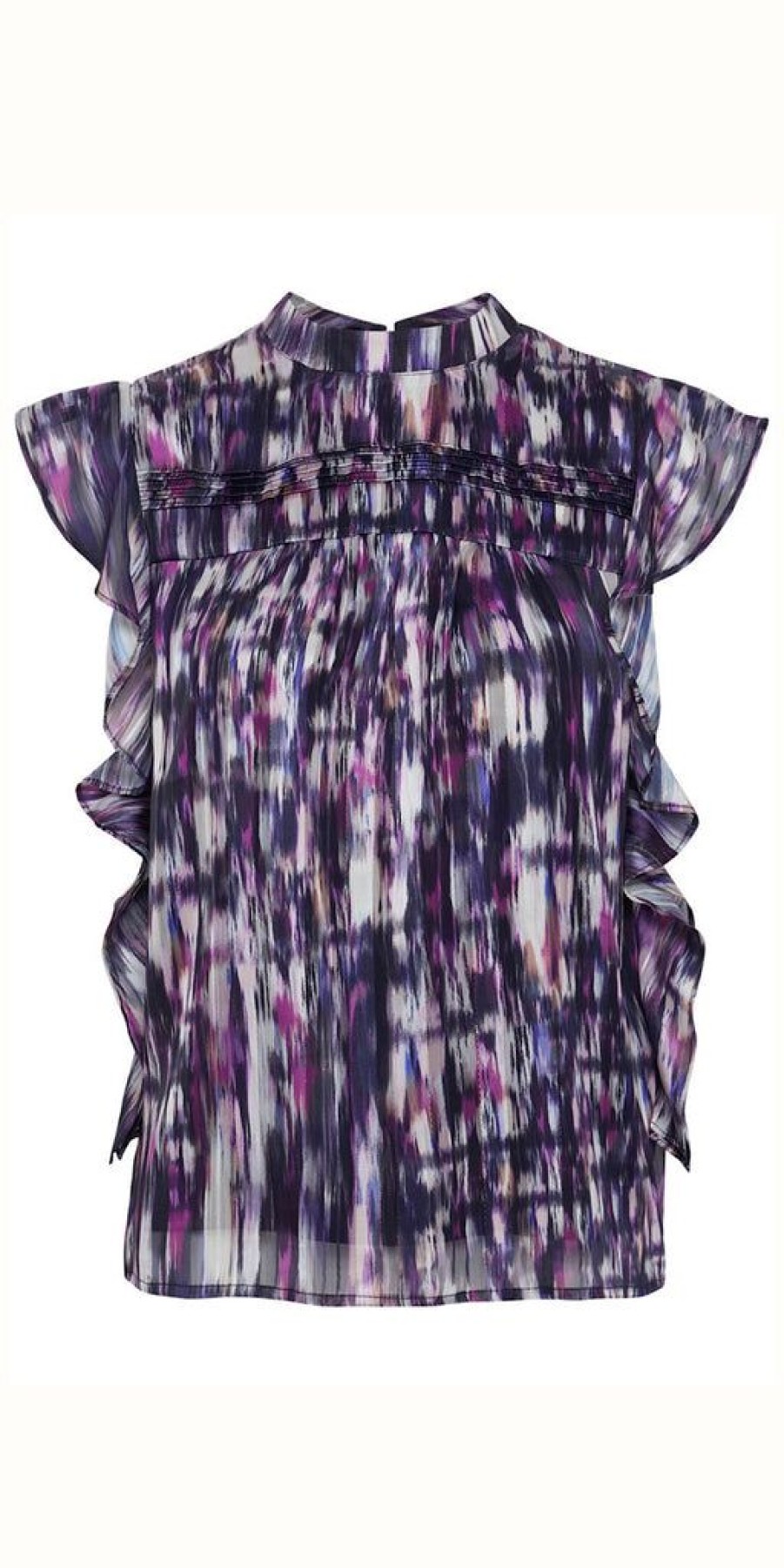 Women The Secret Closet | Pulz Sariah Top In Purple Printed