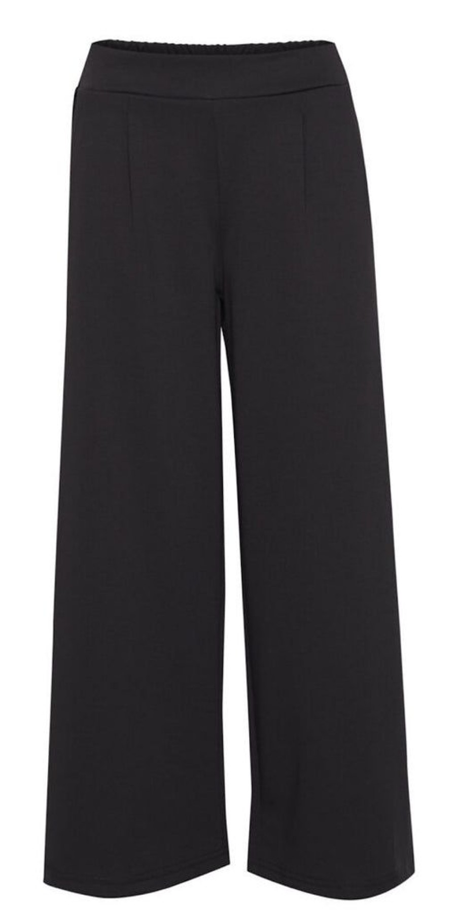 Women The Secret Closet Trousers | Ichi Kate Wide Leg Trousers In Black