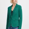 Women The Secret Closet Coats & Jackets | Ichi Kate Blazer In Cadmium Green