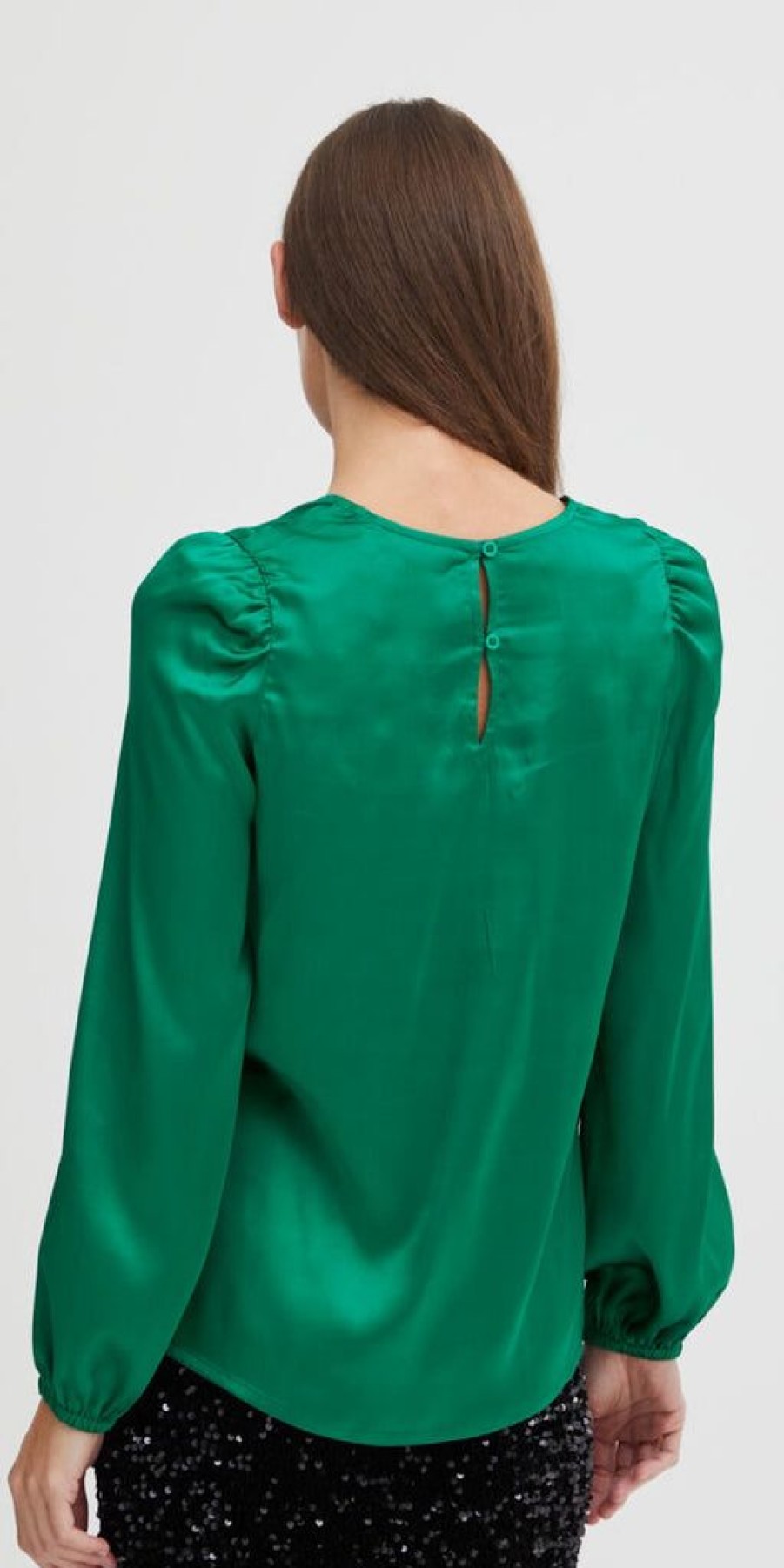 Women The Secret Closet Tops | B Young Jonia Blouse In Ultramarine Green