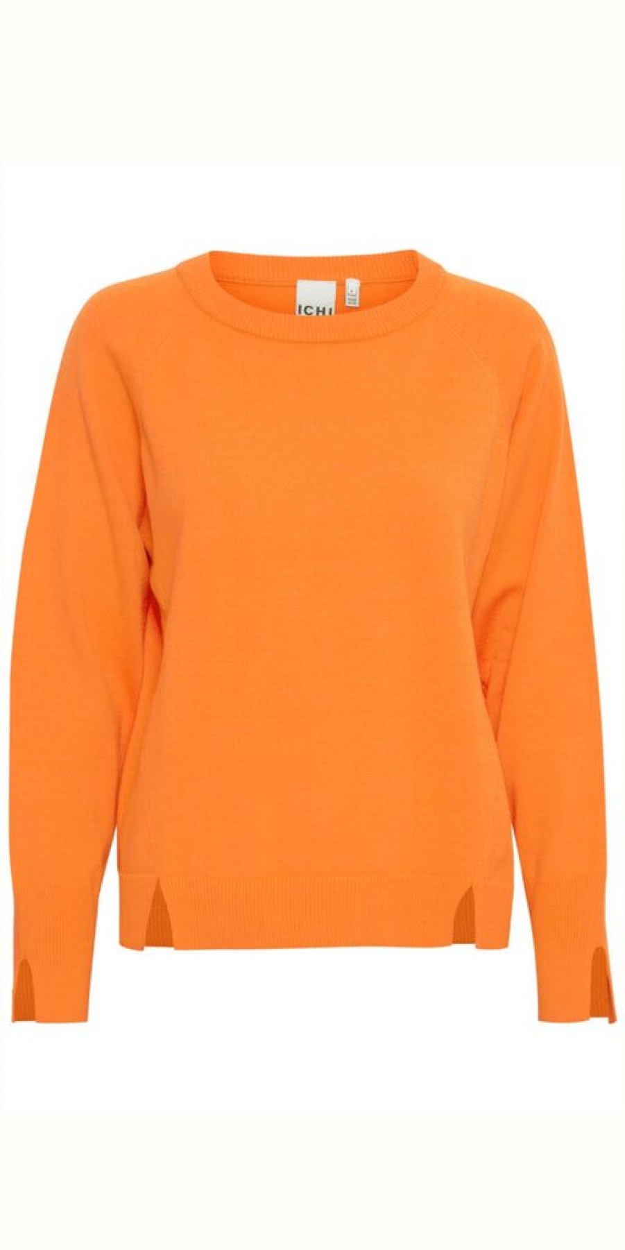 Women The Secret Closet Knitwear | Ichi Boston Knit In Persimmon Orange