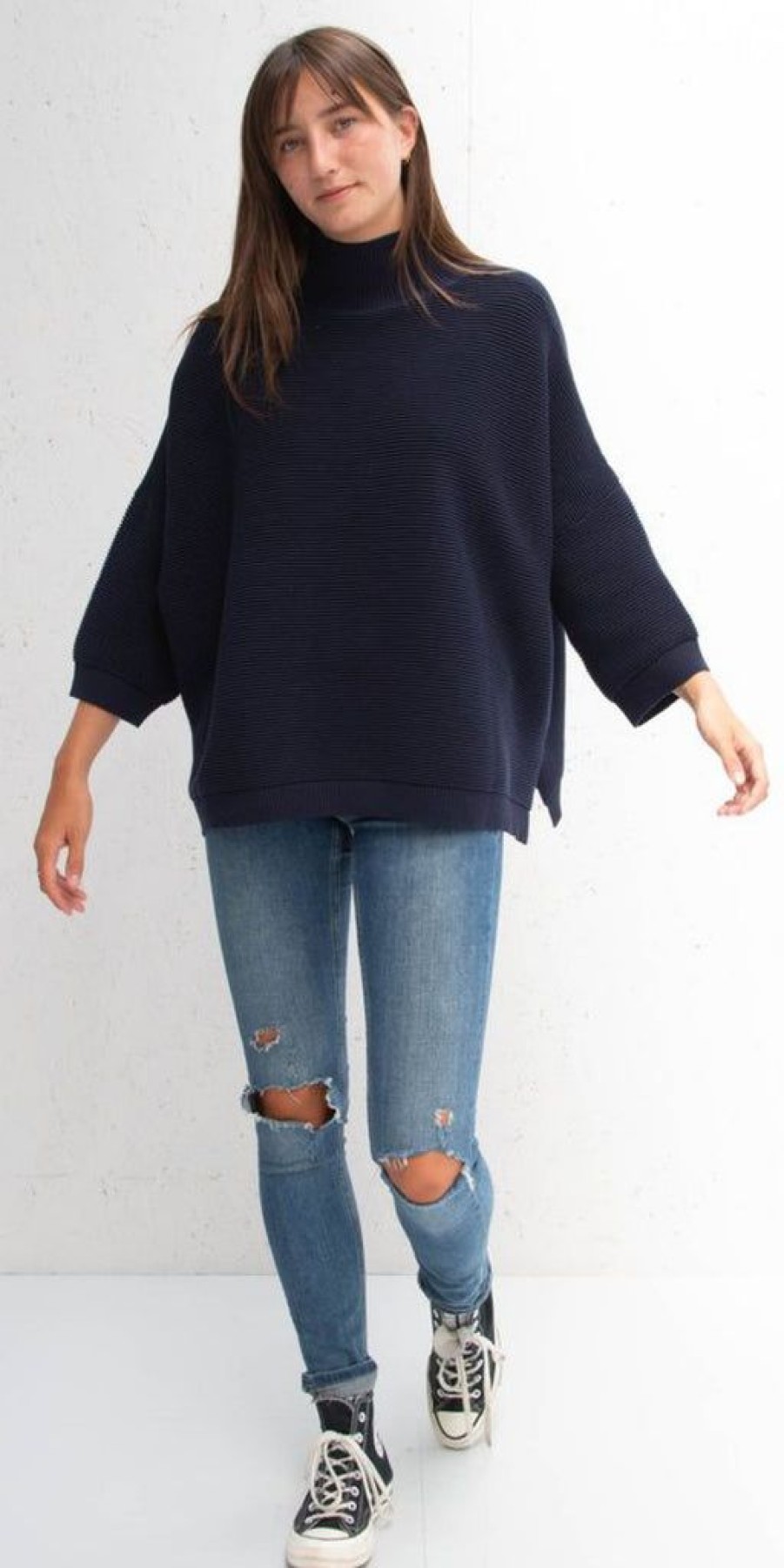 Women The Secret Closet Loungewear | Chalk Vicki Jumper In Navy