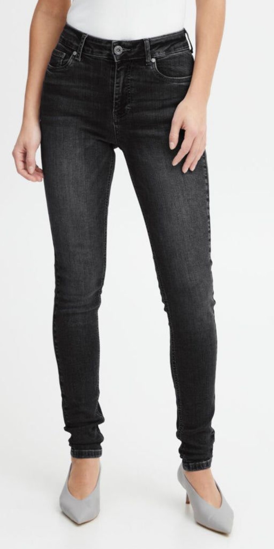 Women The Secret Closet Denim | Pulz Joy High Rise Skinny Jean In Black (32Inch Leg)