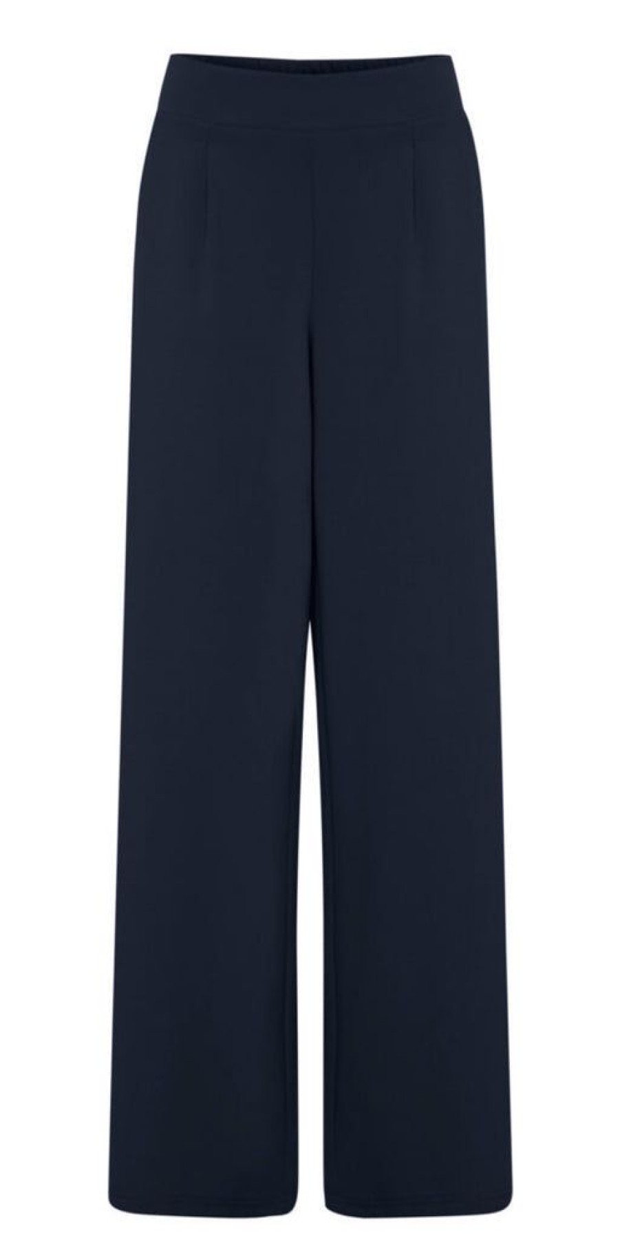 Women The Secret Closet Loungewear | Ichi Kate Long Wide Leg Trousers In Total Eclipse