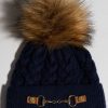 Women The Secret Closet Hats | Luxy Burley Faux Fur Hat In Navy