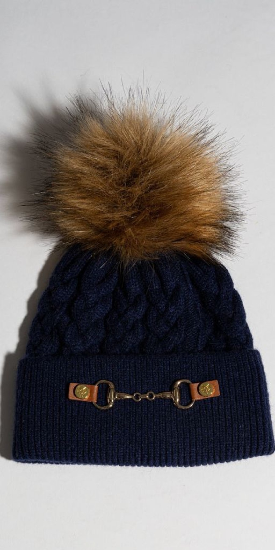 Women The Secret Closet Hats | Luxy Burley Faux Fur Hat In Navy