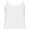 Women The Secret Closet Tops | Longline Strappy Cami In White