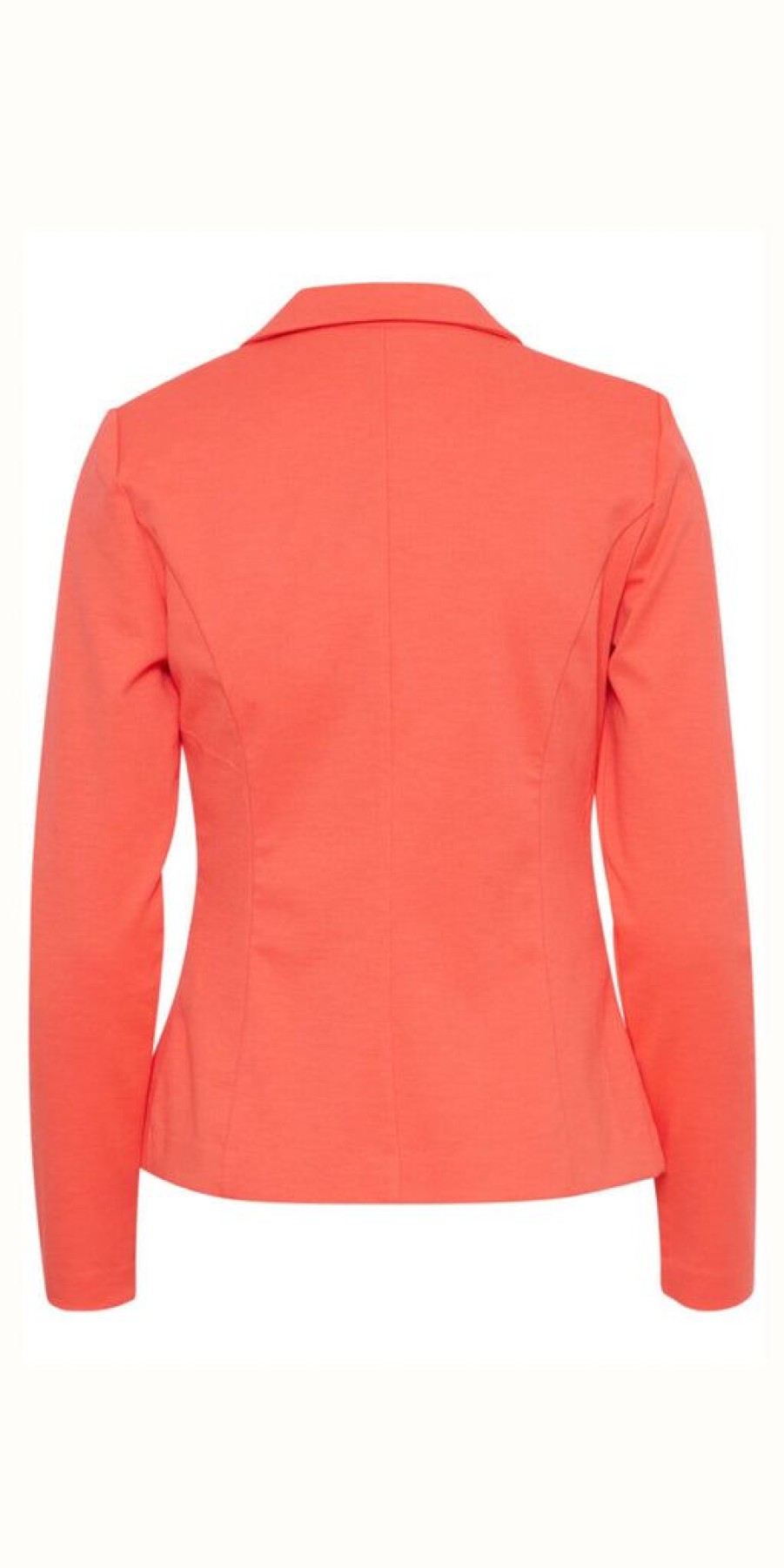 Women The Secret Closet Coats & Jackets | Ichi Kate Blazer In Hot Coral