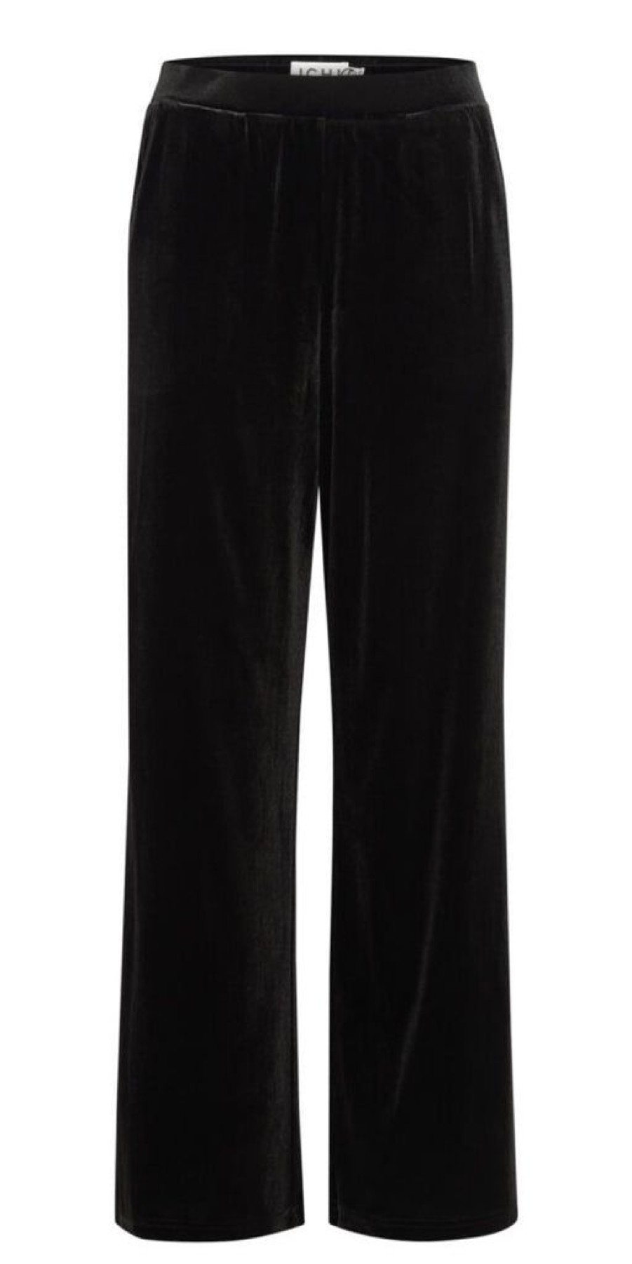 Women The Secret Closet | Ichi Lavanny Velvet Trousers In Black