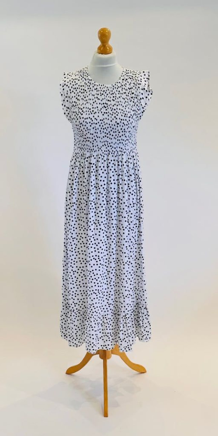 Women The Secret Closet Dresses | Polka Dot Shirred Dress