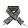 Women The Secret Closet Bags | Bag Strap In Black & Gold Chevron