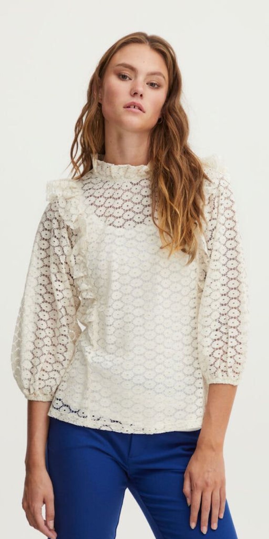 Women The Secret Closet Tops | Pulz Zeta Blouse In Turtledove