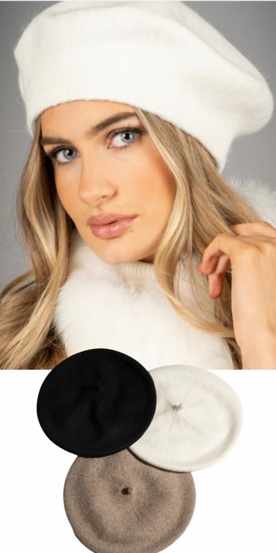 Women The Secret Closet | Luxy Cashmere Beret (3 Colours)