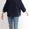 Women The Secret Closet Tops | Chalk Vicki Jumper In Navy