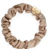 Women The Secret Closet | By Eloise Gold Heart On Sand Silk Scrunchie