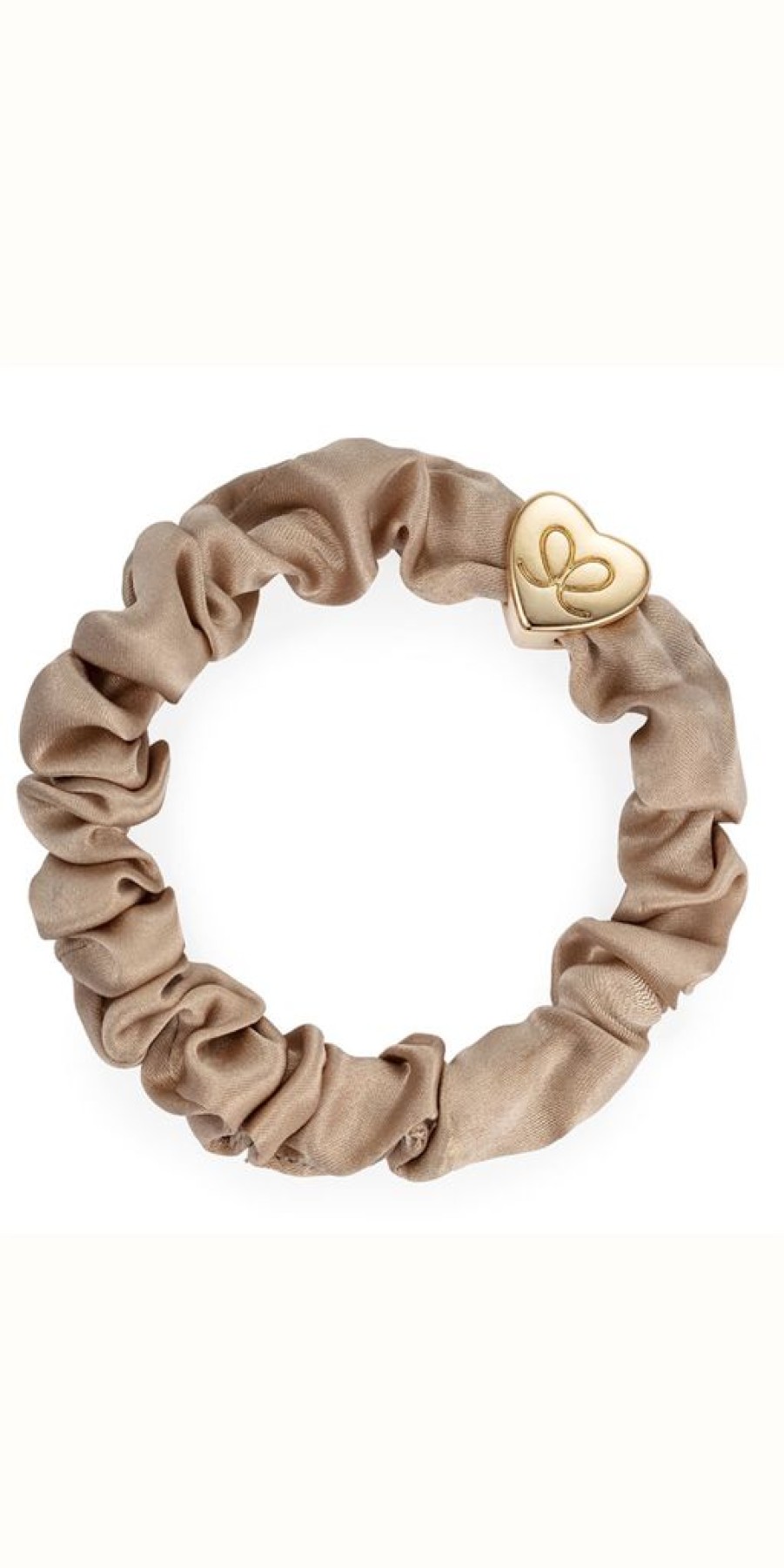 Women The Secret Closet | By Eloise Gold Heart On Sand Silk Scrunchie