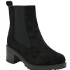 Women The Secret Closet | Black Suede Effect Chelsea Boot